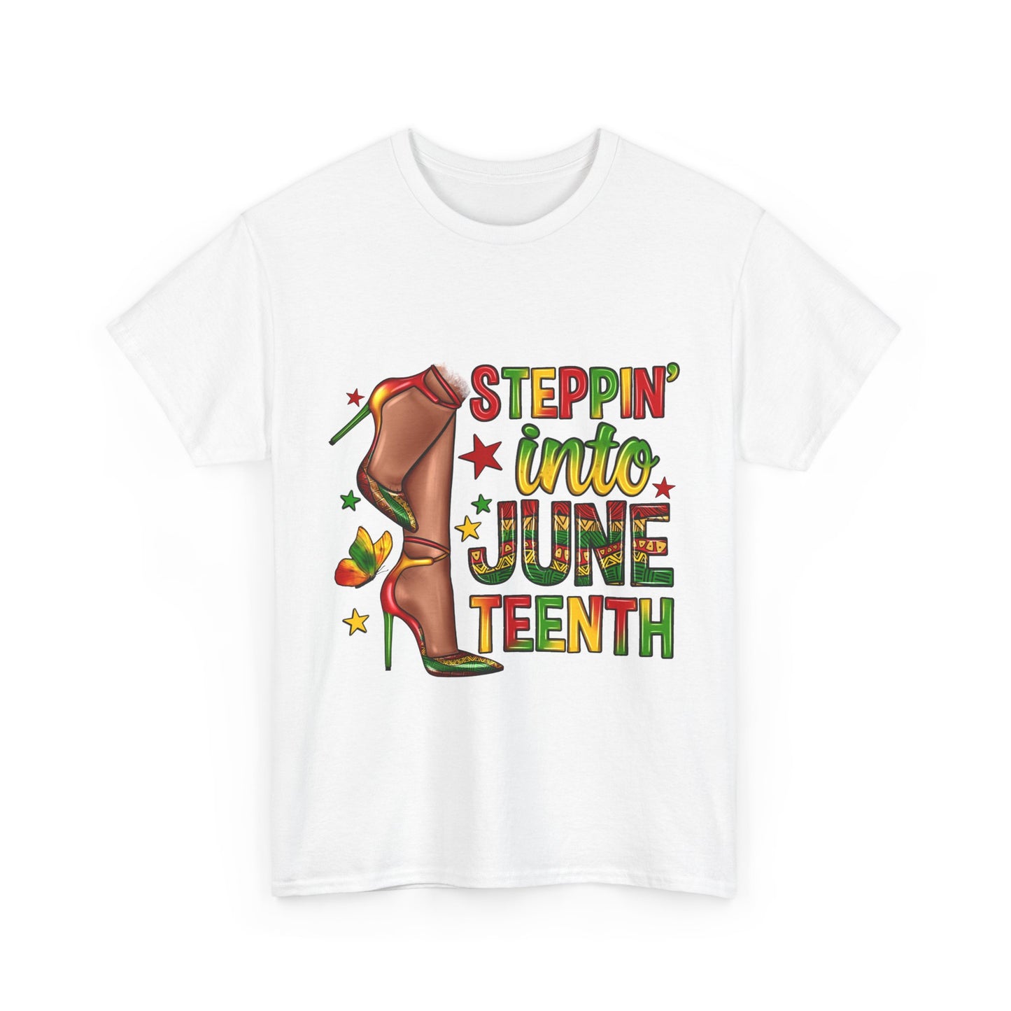 Steppin' Into Juneteenth Ladies Cotton Tee