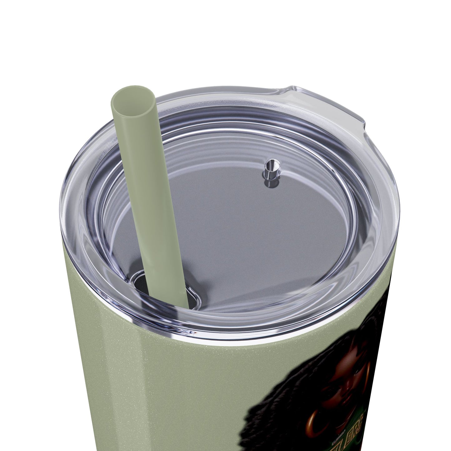 FAMU Bae Skinny Tumbler with Straw, 20oz