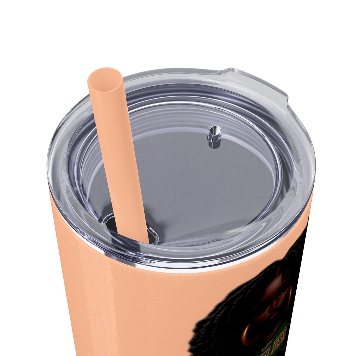 FAMU Bae Skinny Tumbler with Straw, 20oz