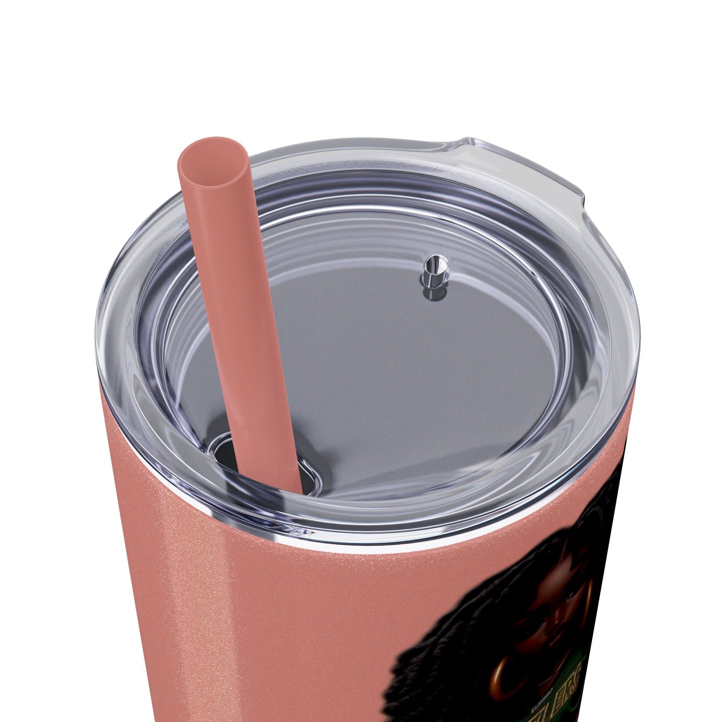FAMU Bae Skinny Tumbler with Straw, 20oz