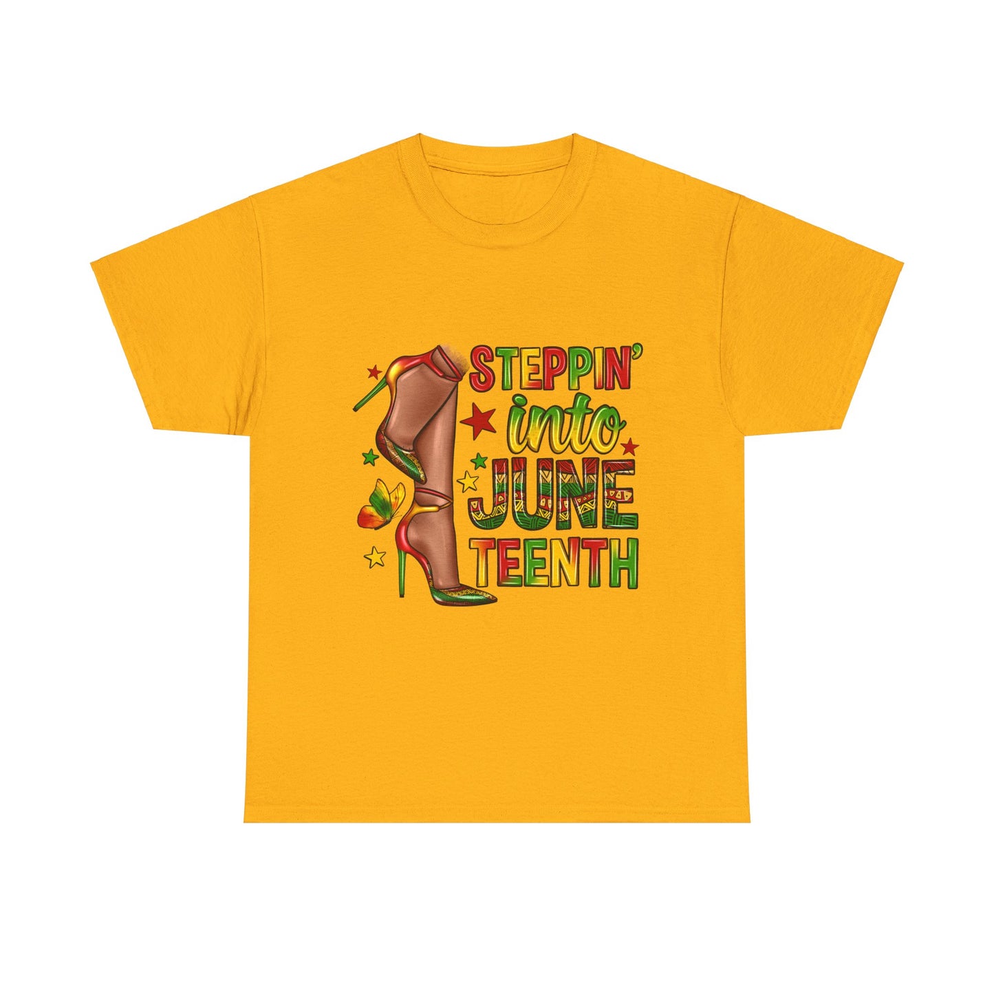 Steppin' Into Juneteenth Ladies Cotton Tee