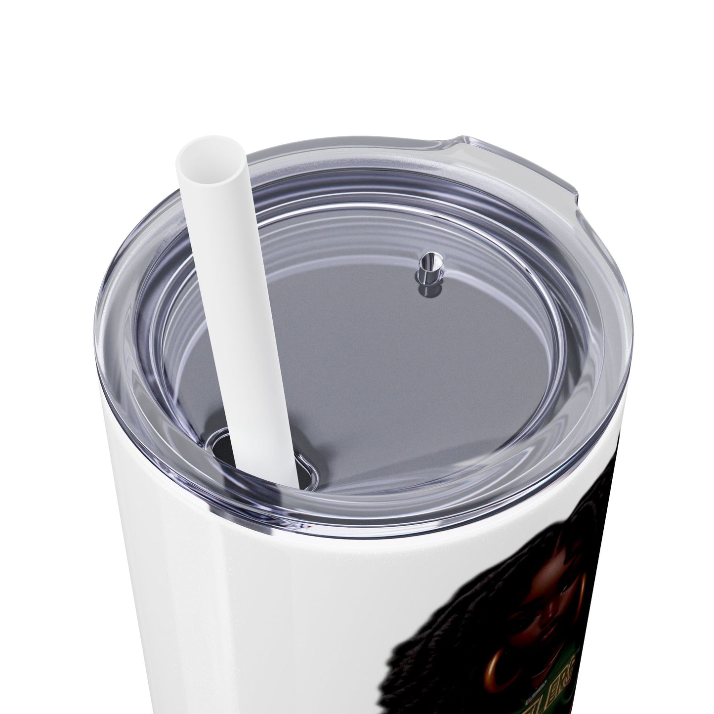 FAMU Bae Skinny Tumbler with Straw, 20oz