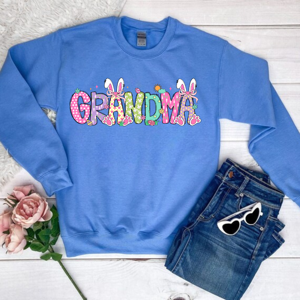 Grandma Nana Gigi Easter Sweatshirt | Apron