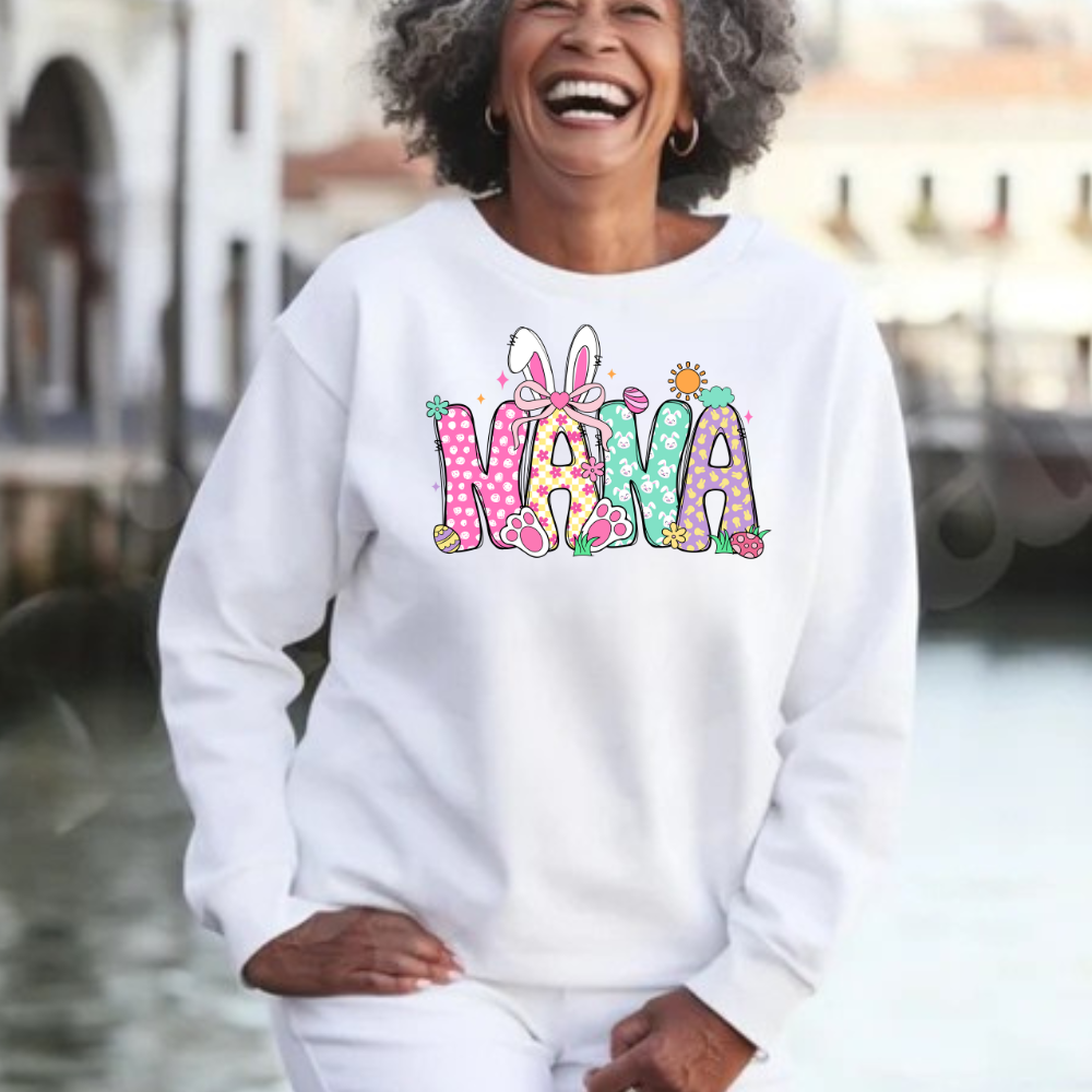 Grandma Nana Gigi Easter Sweatshirt | Apron