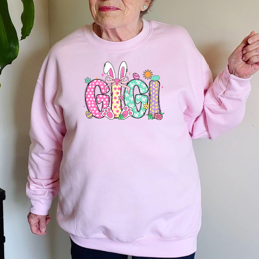 Grandma Nana Gigi Easter Sweatshirt | Apron