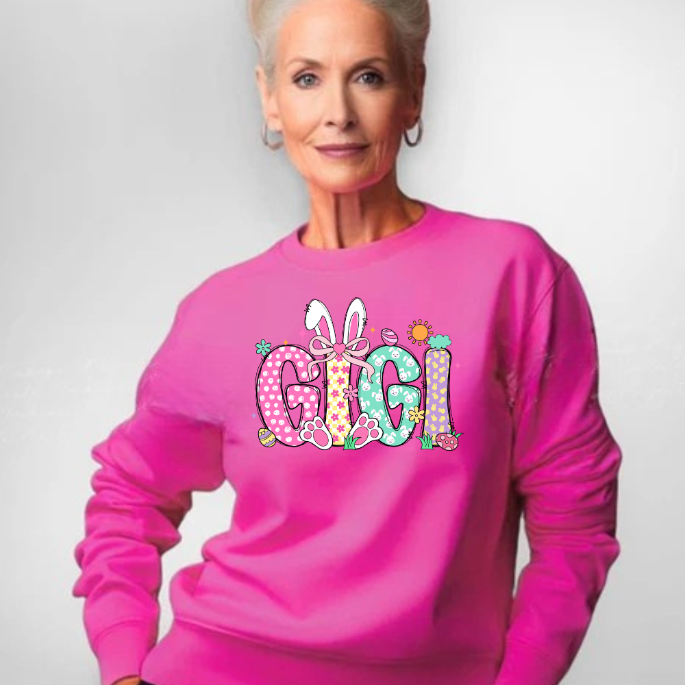 Grandma Nana Gigi Easter Sweatshirt | Apron