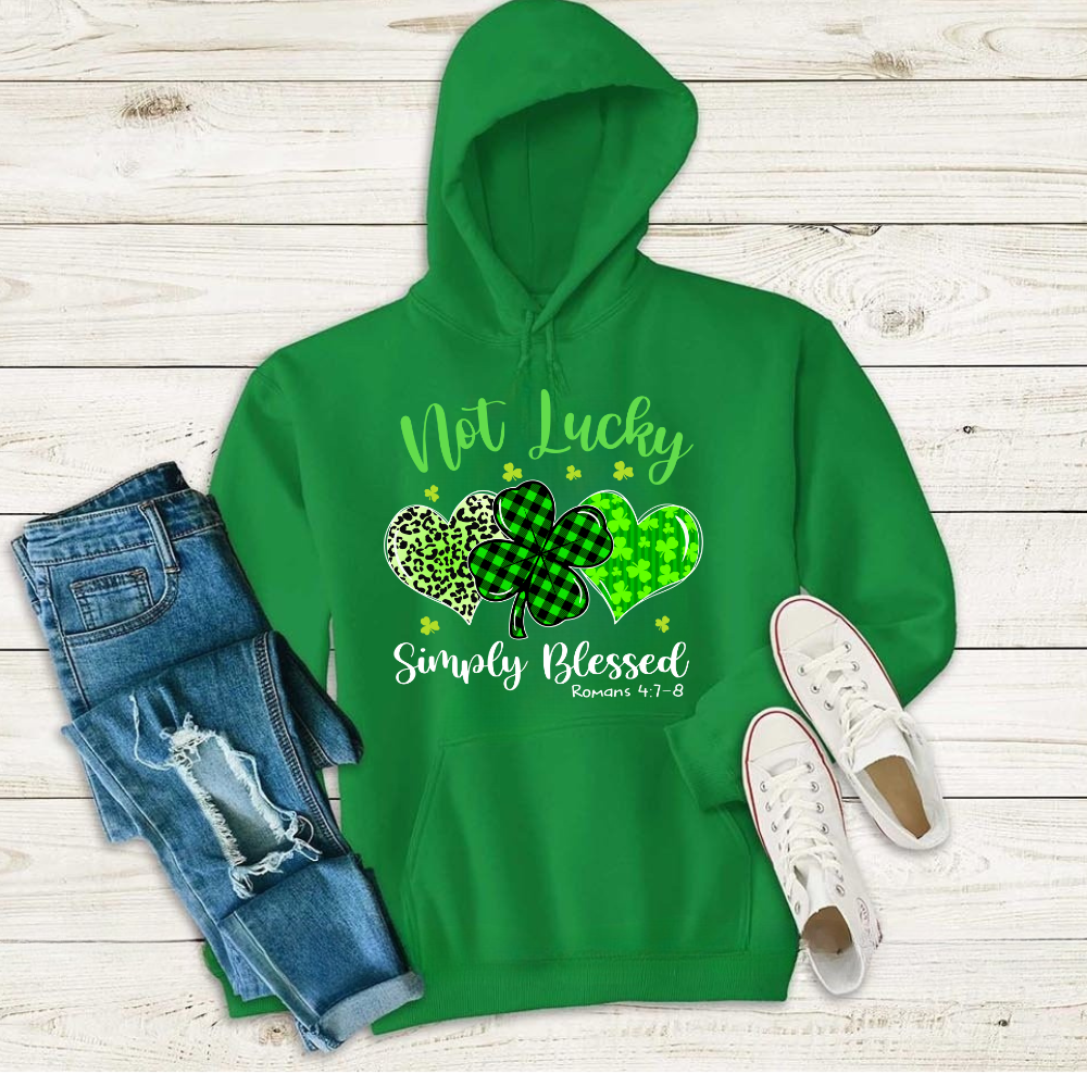 Not Lucky Simply Blessed T Shirt| LS Shirt| Sweatshirt| Hoodie| Blankets