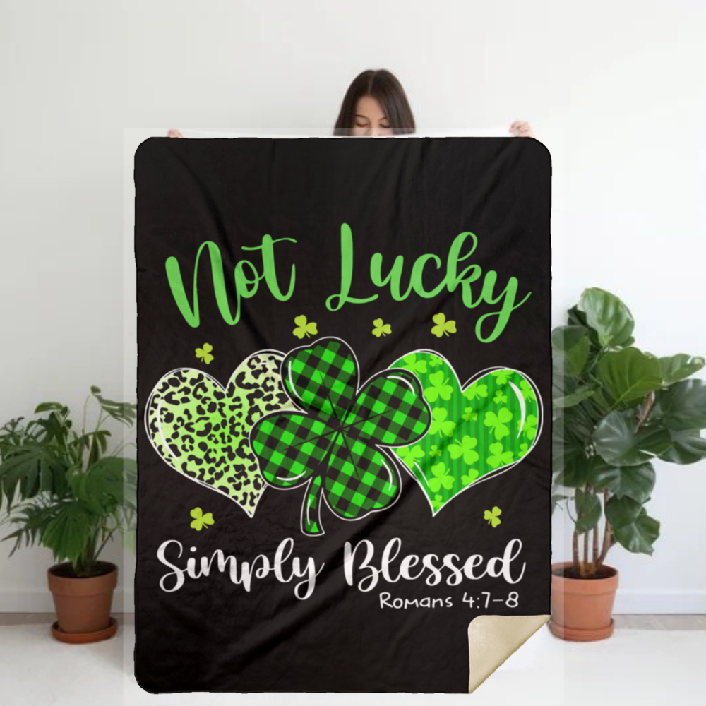 Not Lucky Simply Blessed T Shirt| LS Shirt| Sweatshirt| Hoodie| Blankets