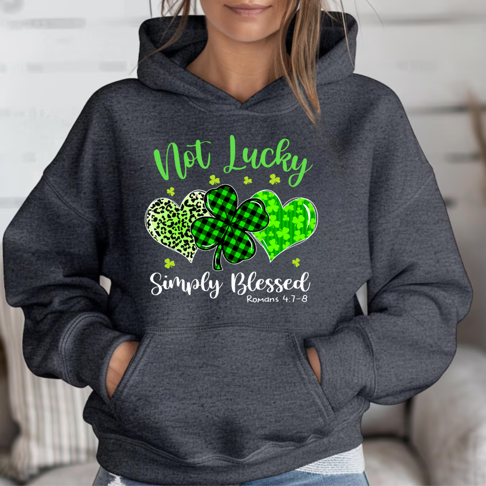 Not Lucky Simply Blessed T Shirt| LS Shirt| Sweatshirt| Hoodie| Blankets