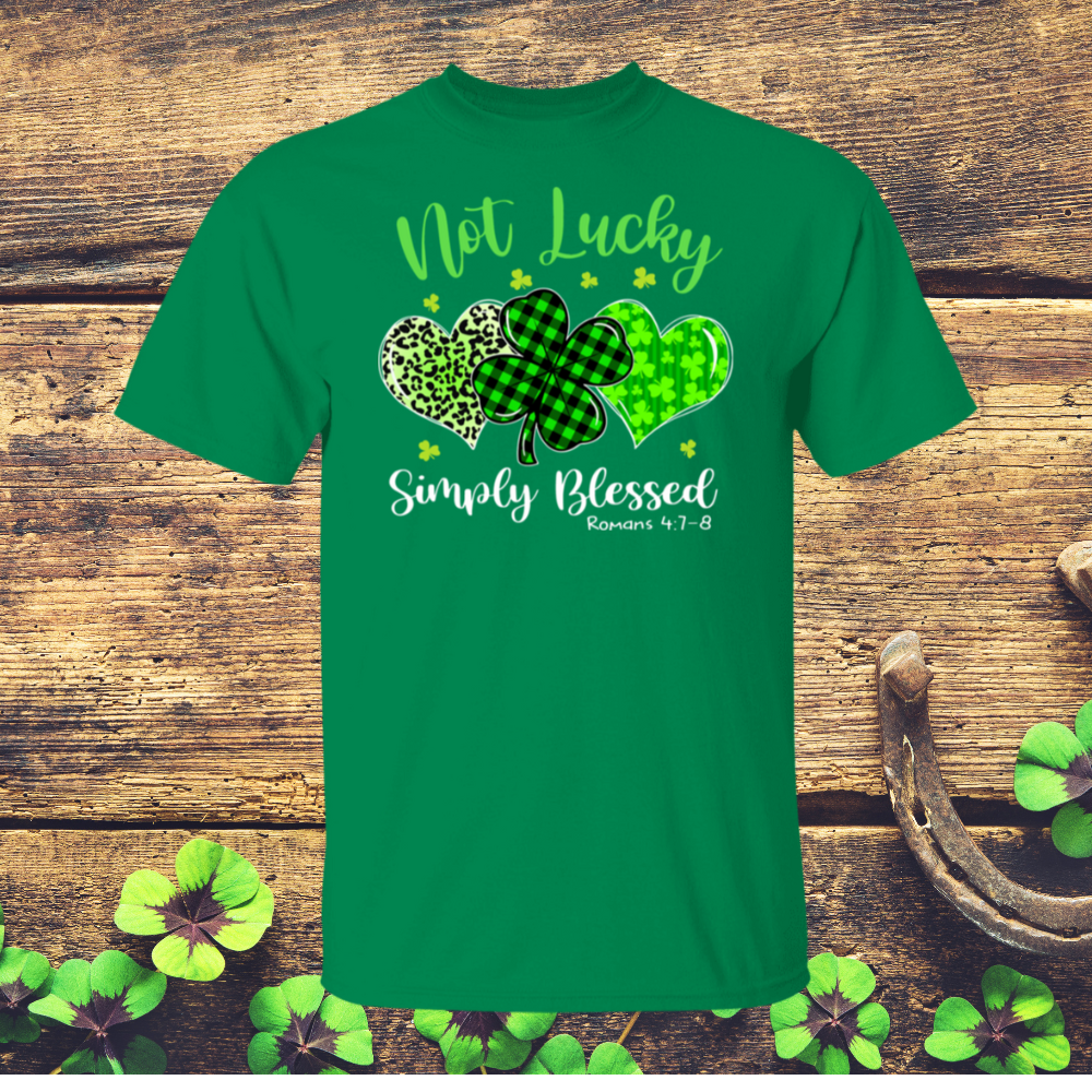 Not Lucky Simply Blessed T Shirt| LS Shirt| Sweatshirt| Hoodie| Blankets