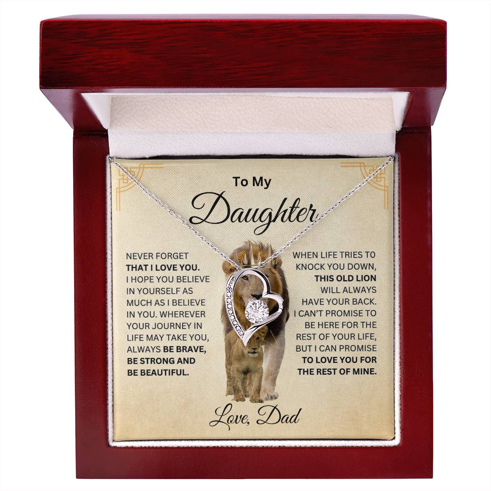 To My Daughter | This Old Lion | King & Princess | Forever Love Necklace
