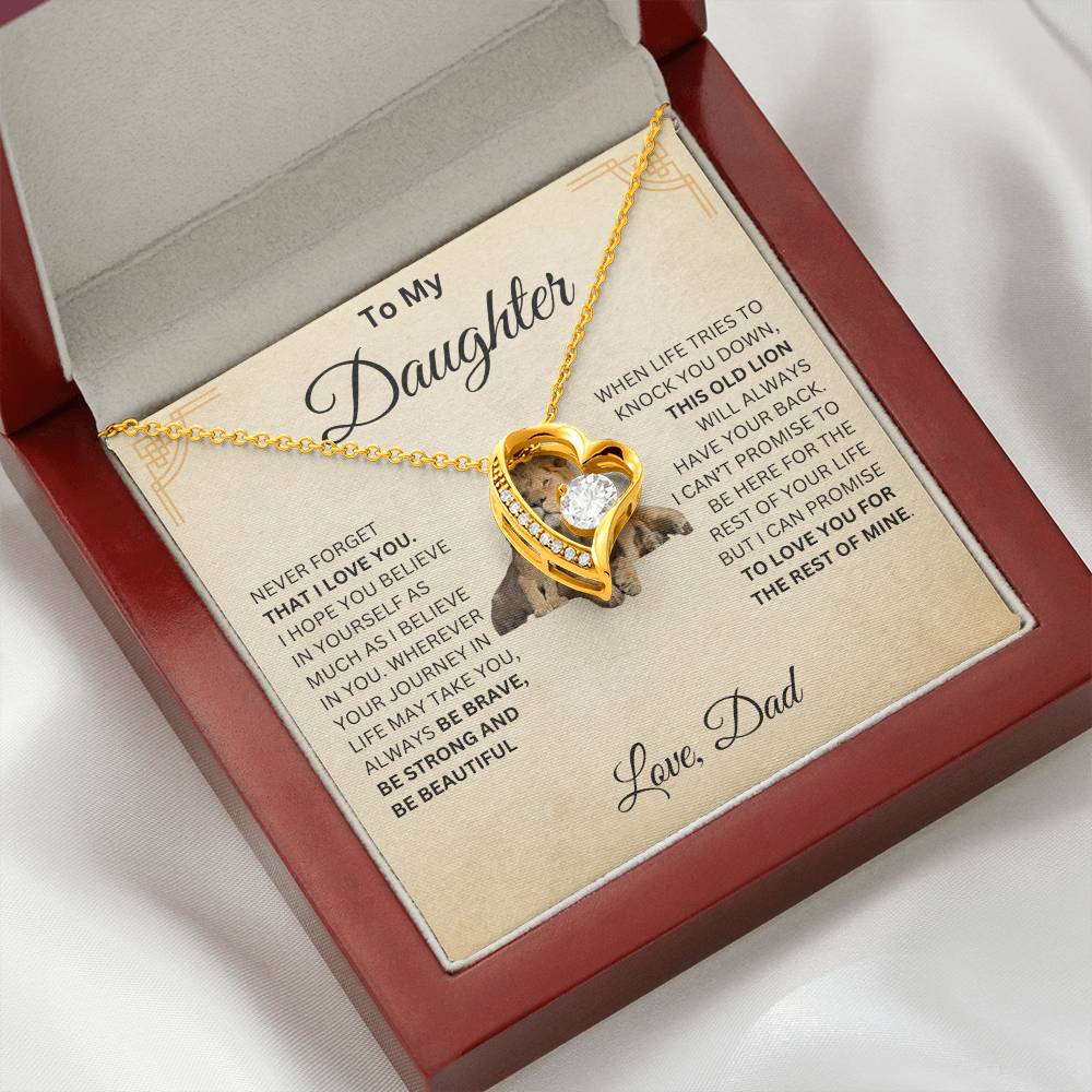 To My Daughter | This Old Lion | Love Knot Necklace