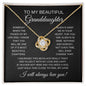 To My Granddaughter | Love Knot Necklace | SH