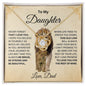 To My Daughter | This Old Lion | Love Knot Necklace