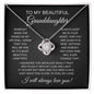 To My Granddaughter | Love Knot Necklace | SH