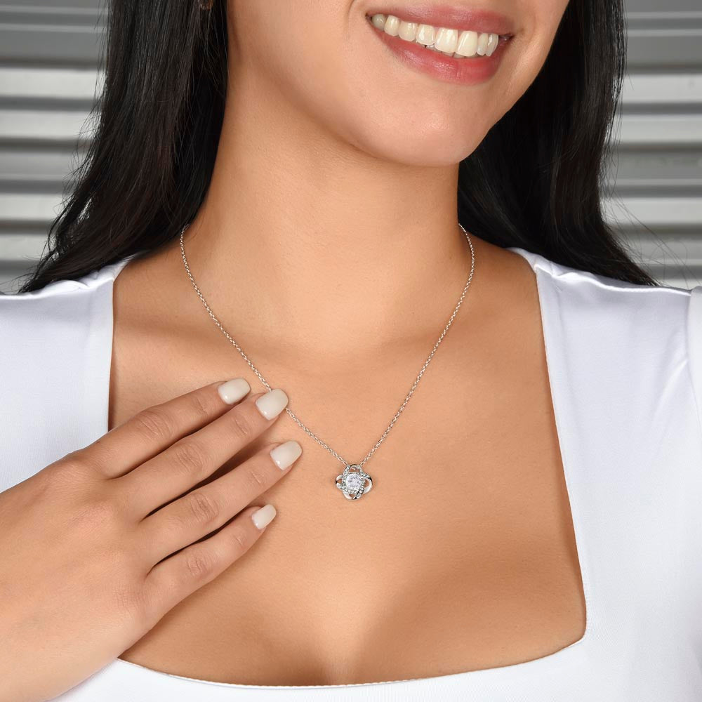 To My Precious Daughter | Love Knot Necklace