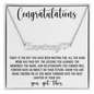 Congratulations Necklace | Custom Name w/ Heart