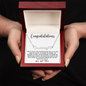 Congratulations Necklace | Custom Name w/ Heart