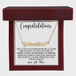 Congratulations Necklace | Custom Name w/ Heart