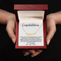 Congratulations Necklace | Custom Name w/ Heart