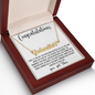 Congratulations Necklace | Custom Name w/ Heart