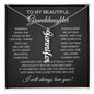 To My Beautiful Granddaughter | Custom Name Necklace
