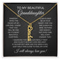To My Beautiful Granddaughter | Custom Name Necklace
