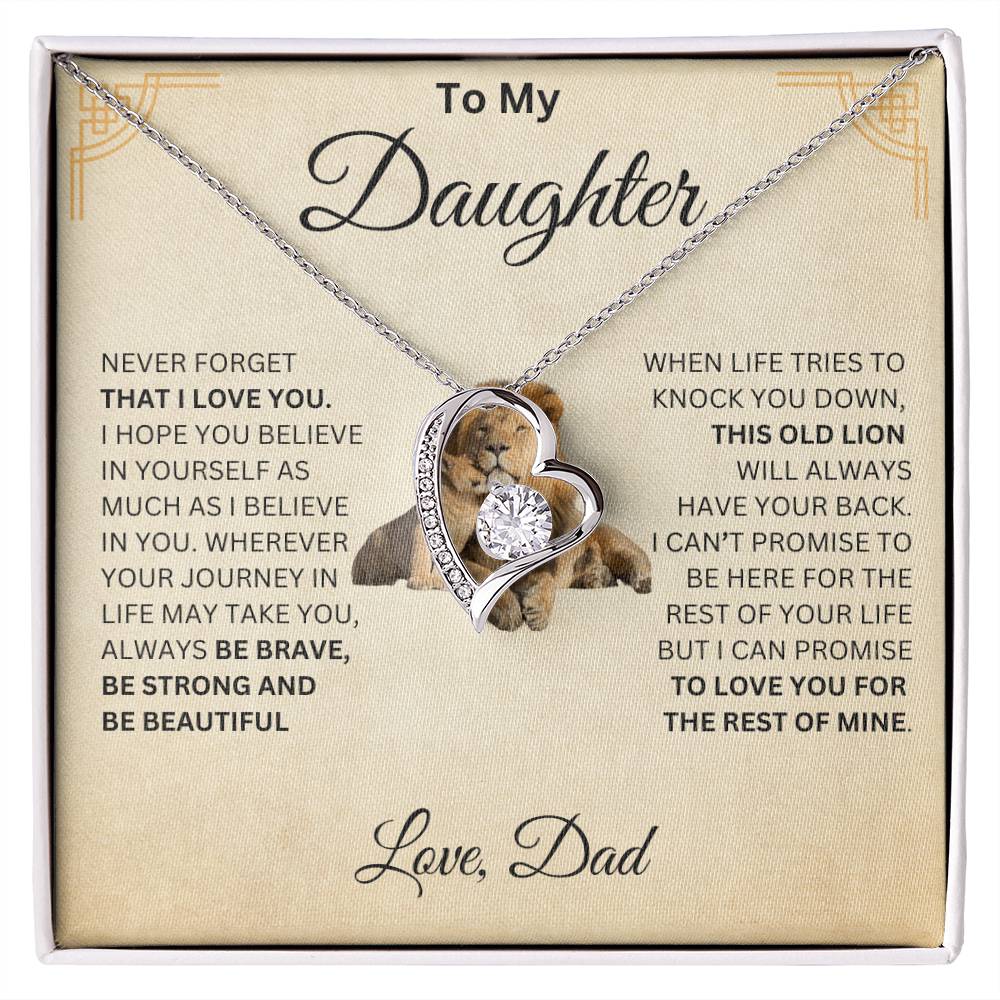 To My Daughter | This Old Lion | Love Knot Necklace