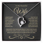 To My Beautiful Wife | Forever Love Necklace | BG
