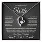 To My Beautiful Wife | Forever Love Necklace | BW