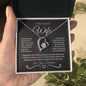 To My Beautiful Wife | Forever Love Necklace | BW