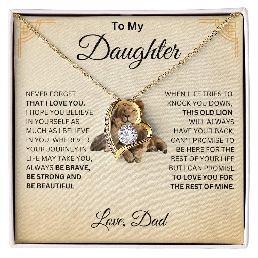 To My Daughter | This Old Lion | Love Knot Necklace
