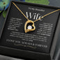 To My Beautiful Wife | Forever Love Necklace | BW2