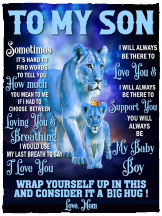 To My Son Fleece & Sherpa Blankets