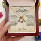 To My Daughter | This Old Lion | Love Knot Necklace